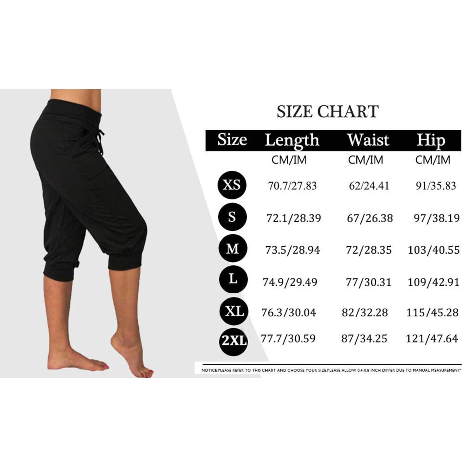 LCMTWX LCMTWX Capri Joggers Tapered Pants Women Trouser Joggers Women Crop Jeans for Women Stretch Workout Capries for Women Worlout Pants Summer Pants Women Lightweight Joggers