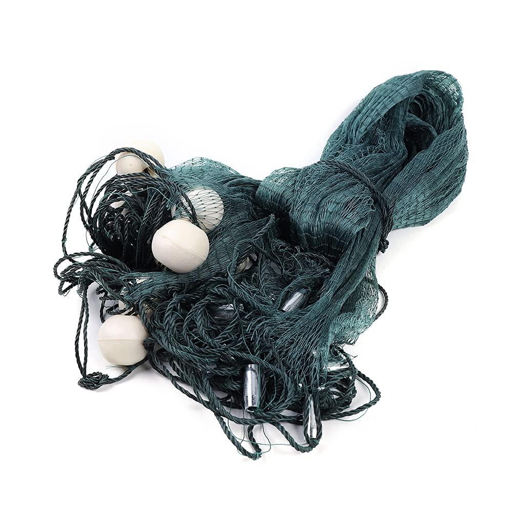 Gdrasuya10 65Ft Fishing Drag Net Beach Seine Bait Seine Nylon Mesh Fish Net Hand Made Net for Fishing 3 * 20M