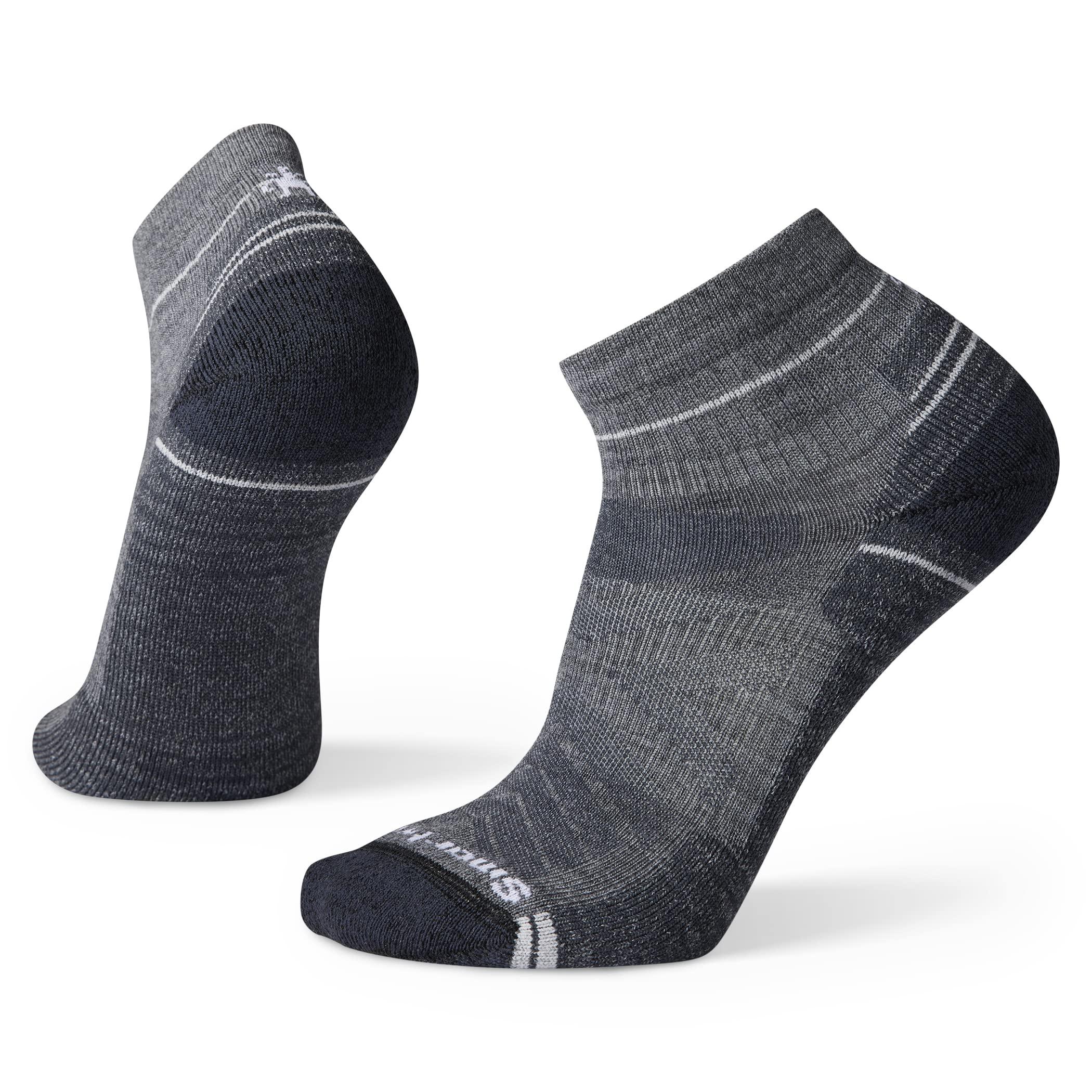 Smartwool Smartwool Men's Hike Light Cushion Merino Wool Ankle Socks, Medium Gray, Small