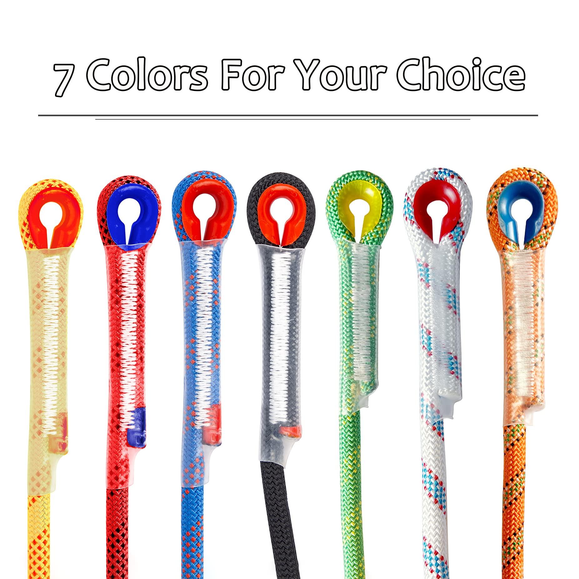 EMEKIAN EMEKIAN 12 mm Red Indoor Outdoor Climbing Rope, 15 M (49 ft) Static Rock Climbing Rope for Escape Rope, Ice Climbing Equipment, Fire Safety Rescue Rope, with Non Slip Gloves