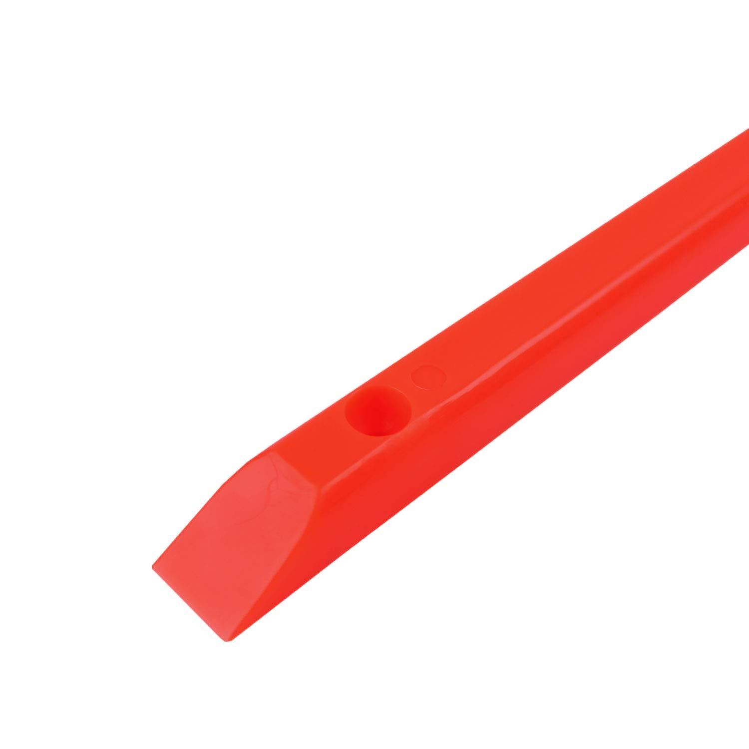 Black Diamond Grip Red Skateboard Rails Old School Plastic with Mounting Screws by Black Diamond