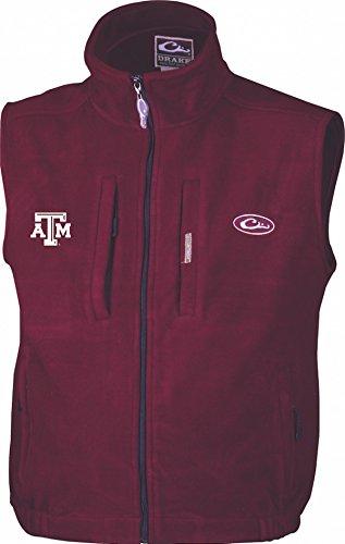 Drake Drake Texas A&M Windproof Layering Vest Maroon LG