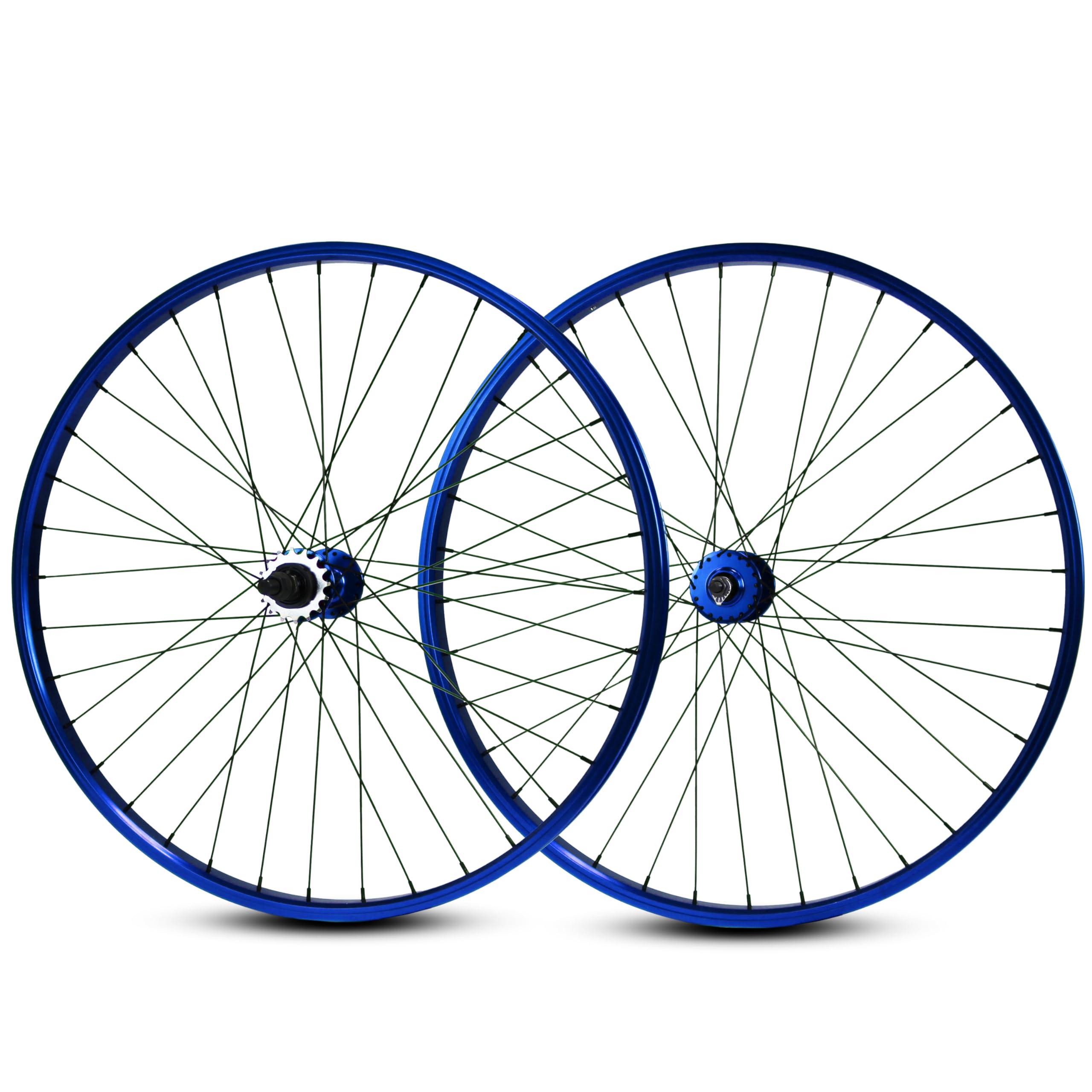 Throne Throne Cycles Wheelset 29 & XL 27.5 in Regular and 144 Styles. Some Have a disc hub Setup, While Others are Designed for V-Brakes. (Anodized Blue, 29" Disc)