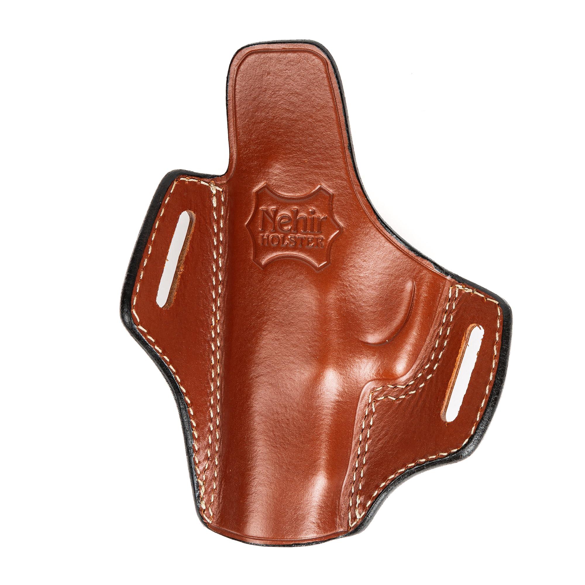 Nehir Holster Nehir Holster for Ruger P85, P89, P90 Fast Draw Owb Leather Gun Holsters (Brown Right Hand)