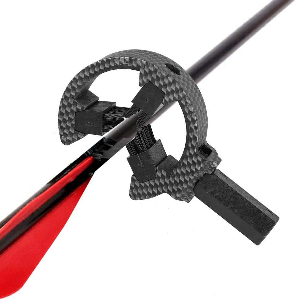 Yosoo Health Gear Compound Bow Arrow Rest, Universal Camouflage ture Arrow Rest Recurve Bow Archery Brush Arrow Rest(Black)