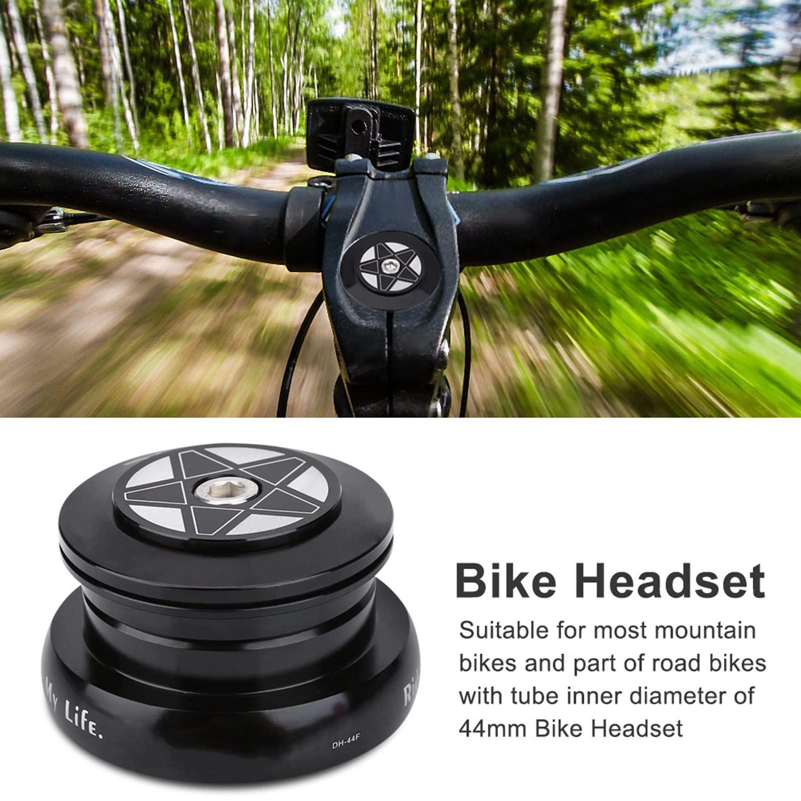 Pilipane bikes External Bearing Headset, bikes Headset, for 44mm Straight Tube Frame Accessory, Black, bikes Headset, bikes External Bearing Headset, for 4headset threadless bikes mountain bikes