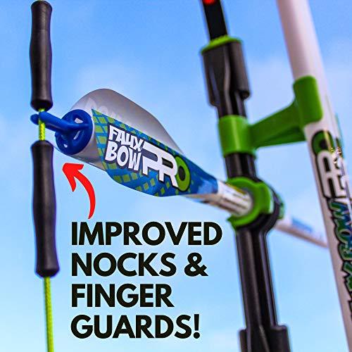 FAUX BOW Original FAUX BOW Pro Longbow– Patented Bow and Arrow Impact Archery Set - Shoots Over 200 Feet – Best Outdoor Toy - Youth Safe Archery Anywhere - Fun Backyard Target Practice