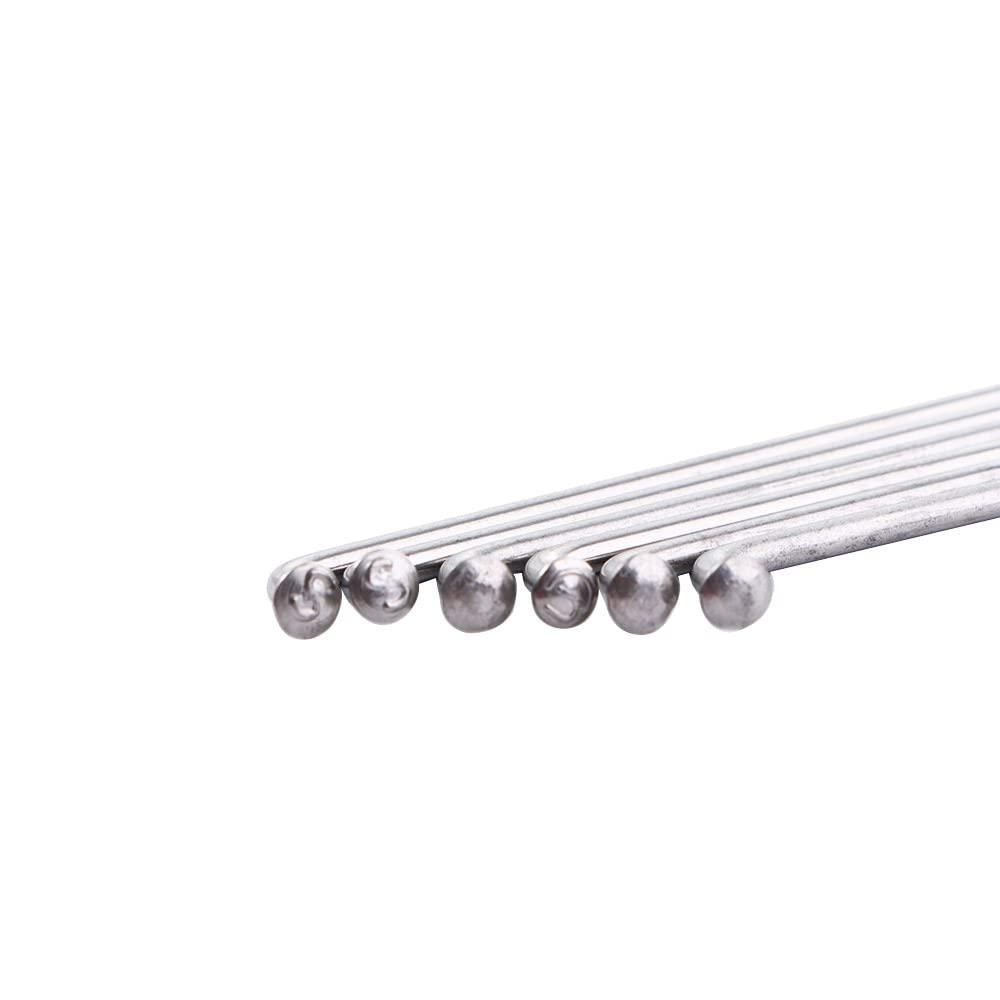 Vctitil Vctitil 10 Pcs 245mm-305mm 14G Bicycle Spokes Stainless Steel Spokes and Nipples Bike Spokes for Mountain Bike Road Bike Electric Bike 700C Wheels(278MM)