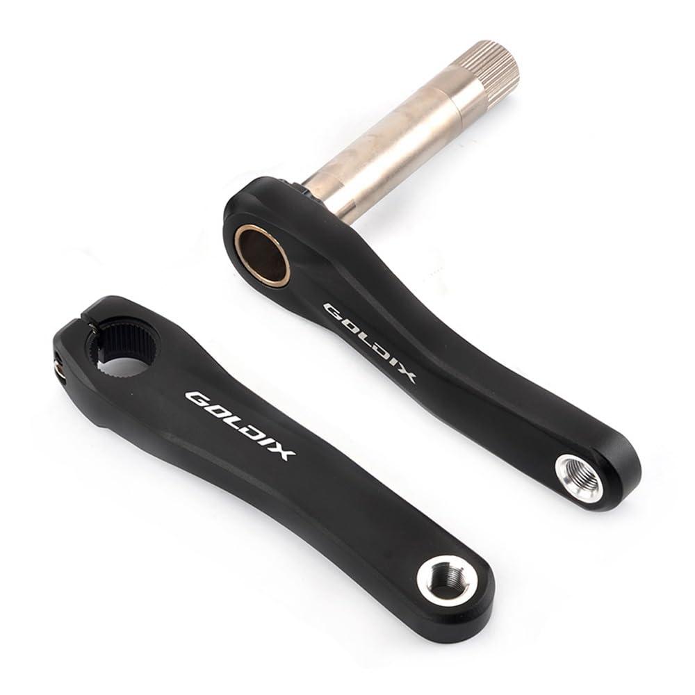 LSRRYD LSRRYD GXP Crank Arm Bicycle 110mm 127mm 140mm 150mm 155mm 160mm Premium Aluminum Alloy Left Right crankarm Crank for Mountain Bike Road Bike (Color : Black, Size : 127mm)