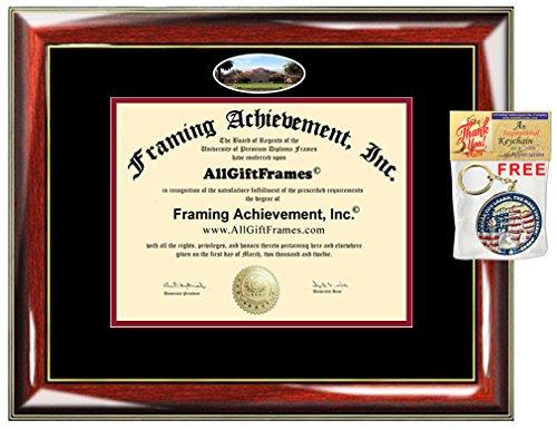 AllGiftFrames AllGiftFrames Stanford University Diploma Frame School Campus Photo Custom Double Mat Degree Framing Document Graduation Gift Bachelor Master MBA Doctorate PHD Certificate Holder Case