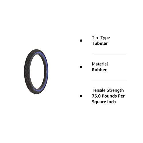 Alta Alta Bicycle Tire Duro 20\" x 1.95\" Bike Tire Vendetta Thread, Multiple Colors (Black/Blue Wall)