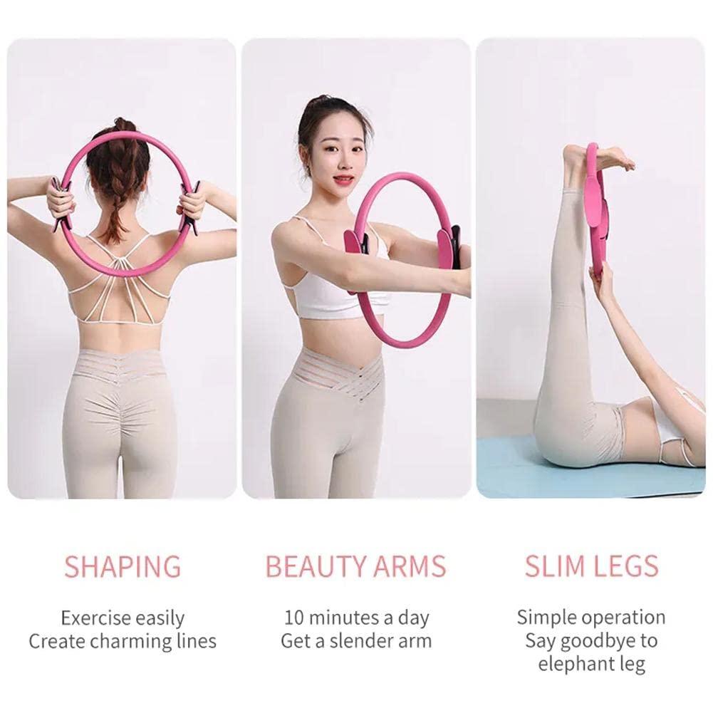 Generic Pilates Ring Circle Yoga Ring,Pilates Equipment for Toning Thighs Abs and Legs,Exercise Rings Workout Rings Fitness Ring