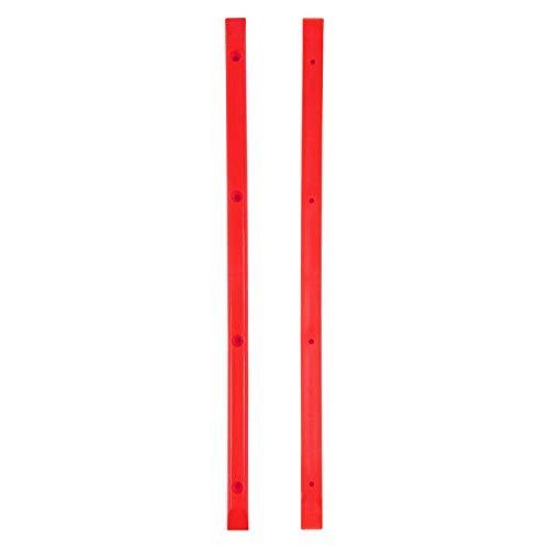 Black Diamond Grip Red Skateboard Rails Old School Plastic with Mounting Screws by Black Diamond