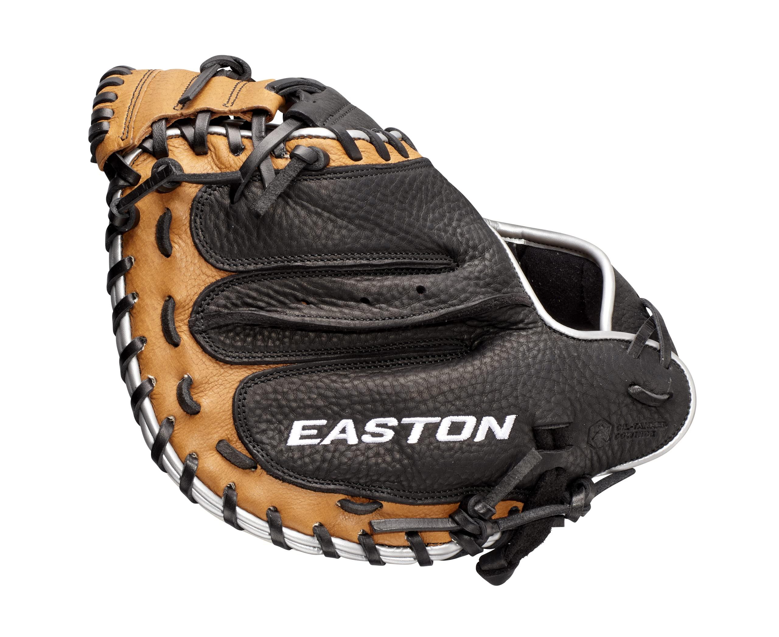 Easton Easton | TOURNAMENT ELITE Baseball Catcher\'s Mitt | 32.5\" | 1-Piece Solid Web | Right Hand Throw