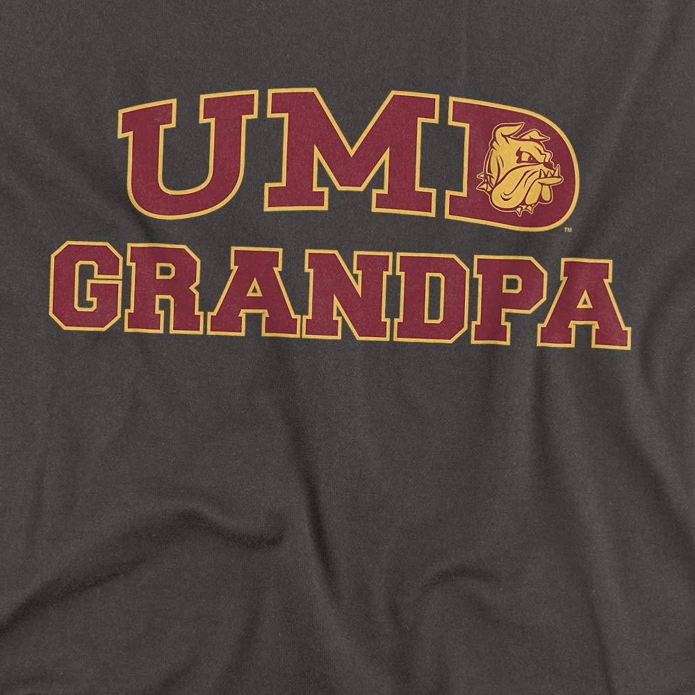 LOGOVISION University of Minnesota Duluth Official Grandpa Unisex Adult T Shirt, Charcoal, X-Large