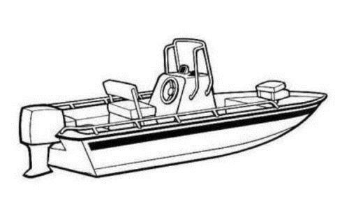 SBU 7.6 oz Solution Dyed Polyester Blue, Styled to FIT Boat Cover Compatible for MAKO 2100 BAYSHARK 1999-2002