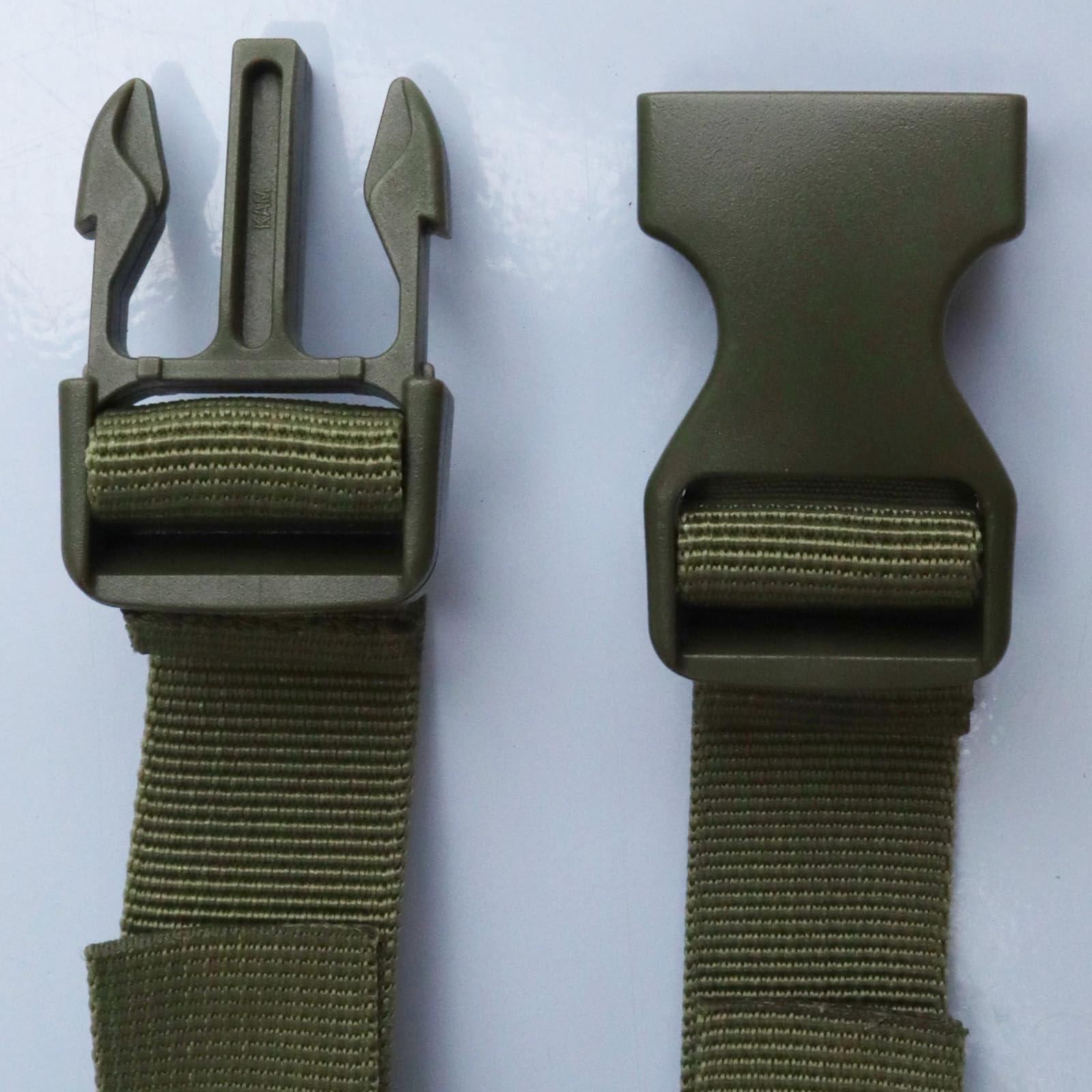 ONE WVW PIN ONE WVW PIN Backpack Chest Strap for Adults and Kids, 2 Set Sternum Straps for Backpacks, Adjustable Outdoor Backpack Accessories w.Quick Release Buckle for Hiking Climbing Riding running (Khaki)