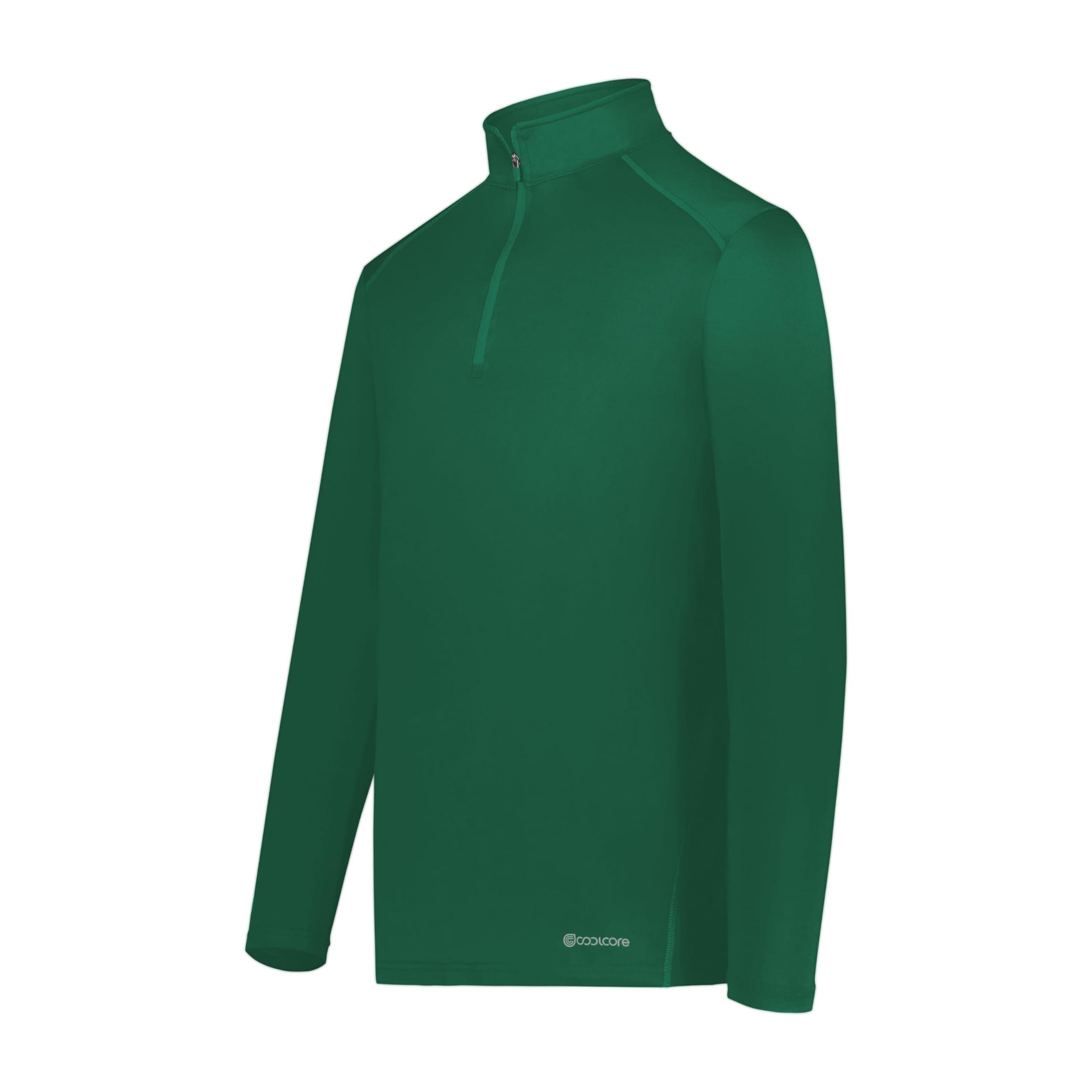 Holloway Holloway Men's Standard 1/4 Zip Pullover Powered by Coolcore, Dark Green
