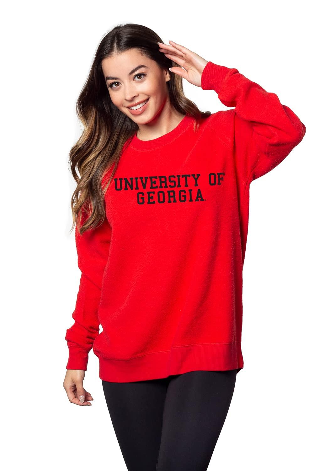 chicka-d Chicka-d Women's Standard Home Base Crew, Red, Medium