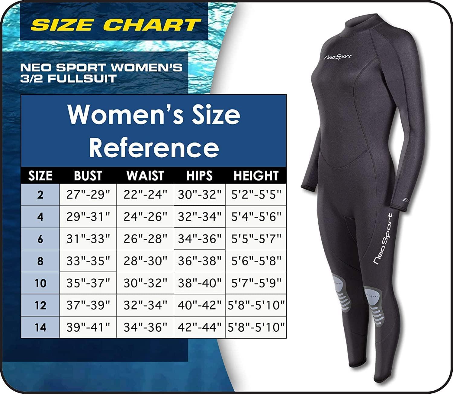 Neo-Sport NeoSport Wetsuits Mens and Womens Premium Neoprene Full Suit