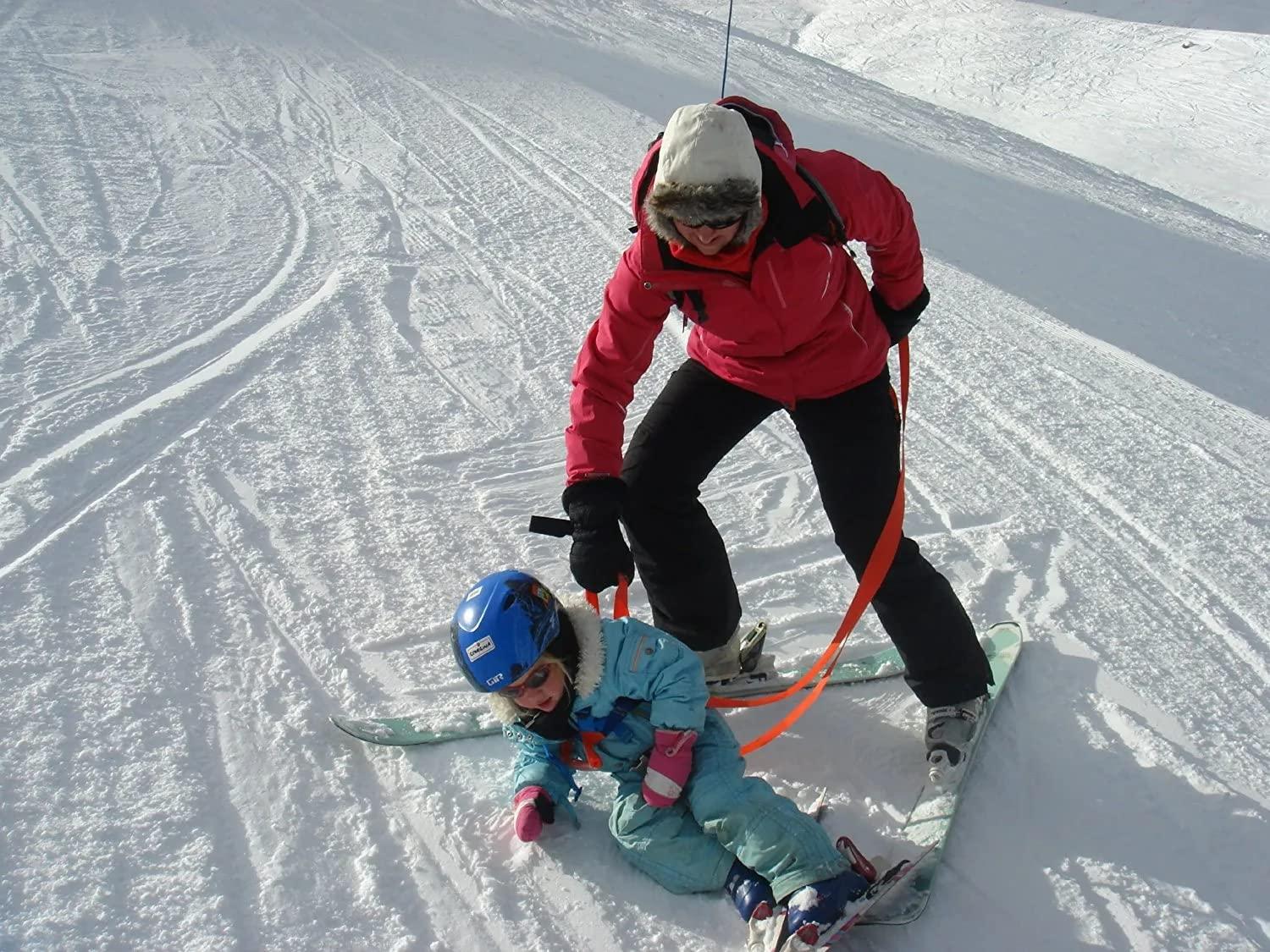 skiguard skiguard Ski Harness Trainer for Kids: Helping Toddler Learn to Ski with Support, Kids Ski Harness with Back Gripper Handle and Long Ski Leash, Child Ski Harness with Backpack for Age 2C8