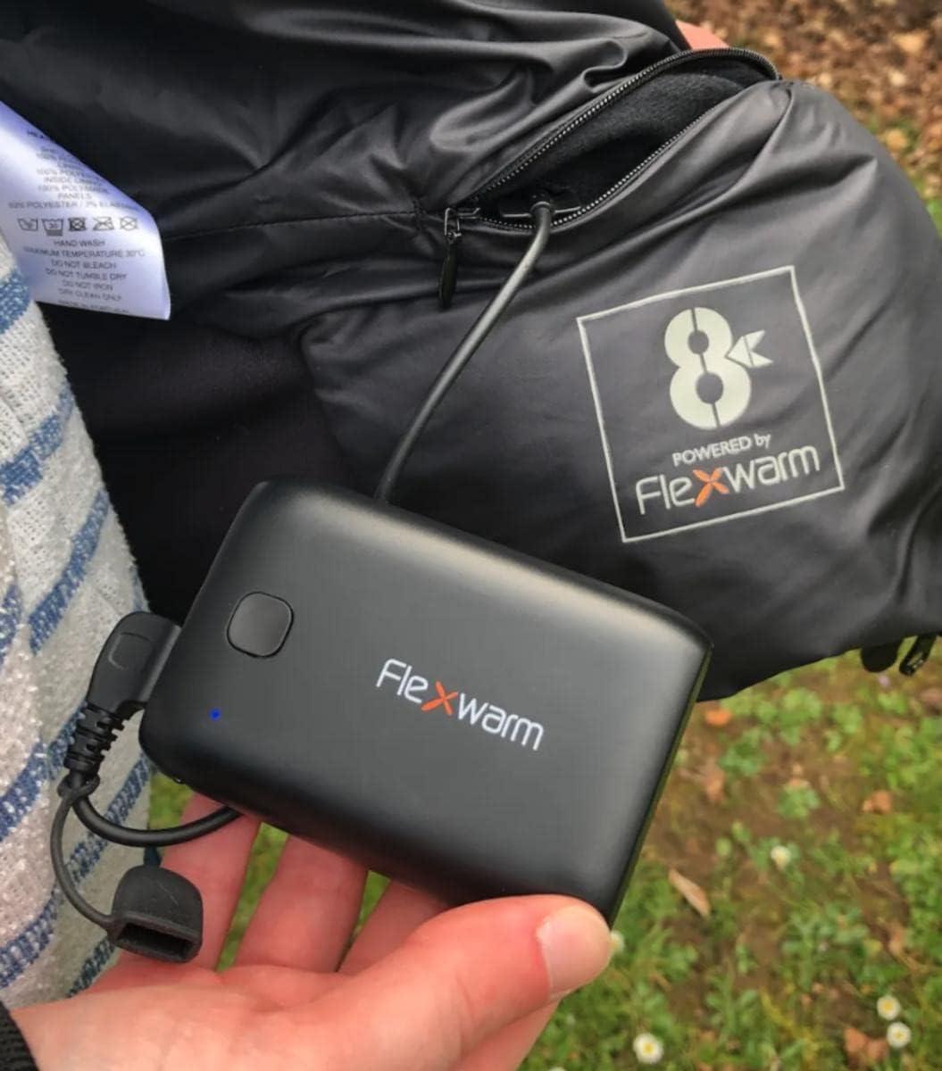 8K FlexWarm 8K Flexwarm 5V Women\'s Heated Jacket with Removable Hood L