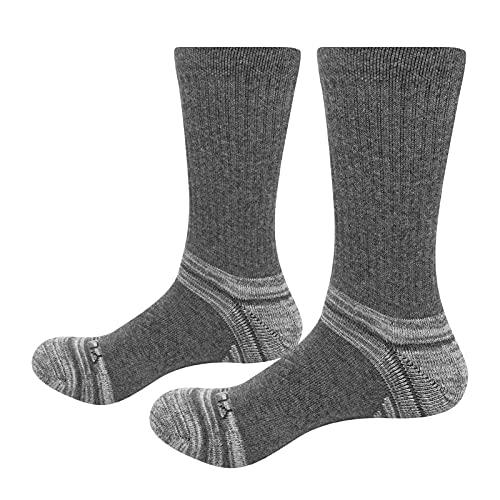 YUEDGE YUEDGE 5 Packs Men's Antiskid Wicking Outdoor Multi Performance Hiking Cushion Socks, Men shoe 7-10.5 US Size