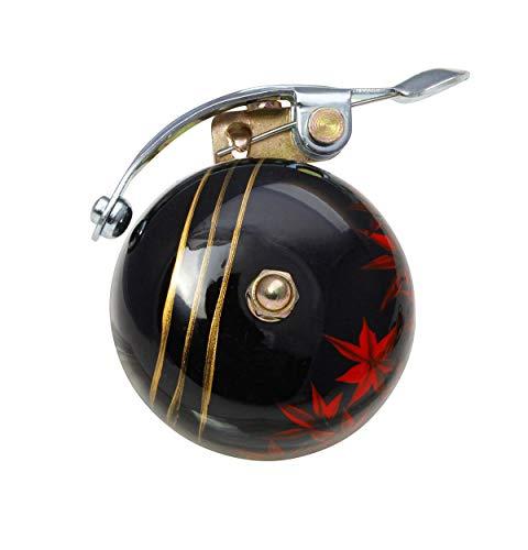 Crane Crane Handpainted Bike Bell, Kaede (Maple) Design, Suzu Bicycle Bell, Made in Japan for City Bikes, Cruisers, Road Bikes or MTB, Fits Handlebar diameters 22.2 to 26.0mm