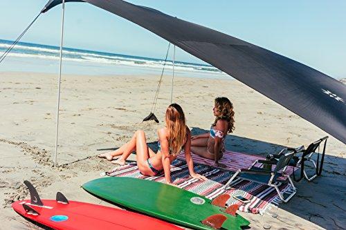 Neso Neso Tents Grande Beach Tent, 7ft Tall, 9 x 9ft, Reinforced Corners and Cooler Pocket(Black)