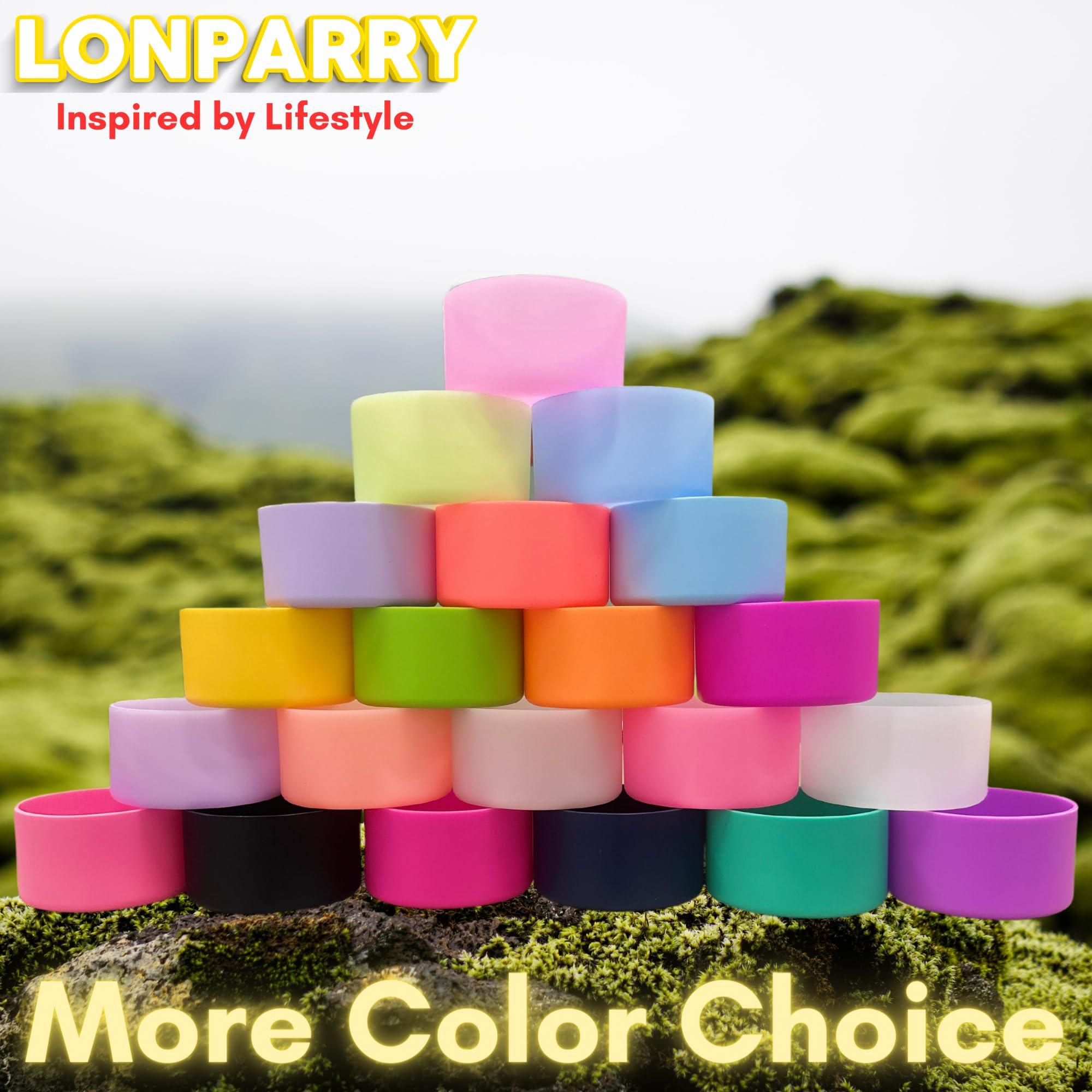 LONPARRY LONPARRY 2-Pack Silicone Boot for Stanley 40 30 oz Quencher Adventure Tumbler, Stanley IceFlow 30/20 oz, Stanley Cup Protector Accessories Anti-Slip Sleeve Turquoise+Lake Green