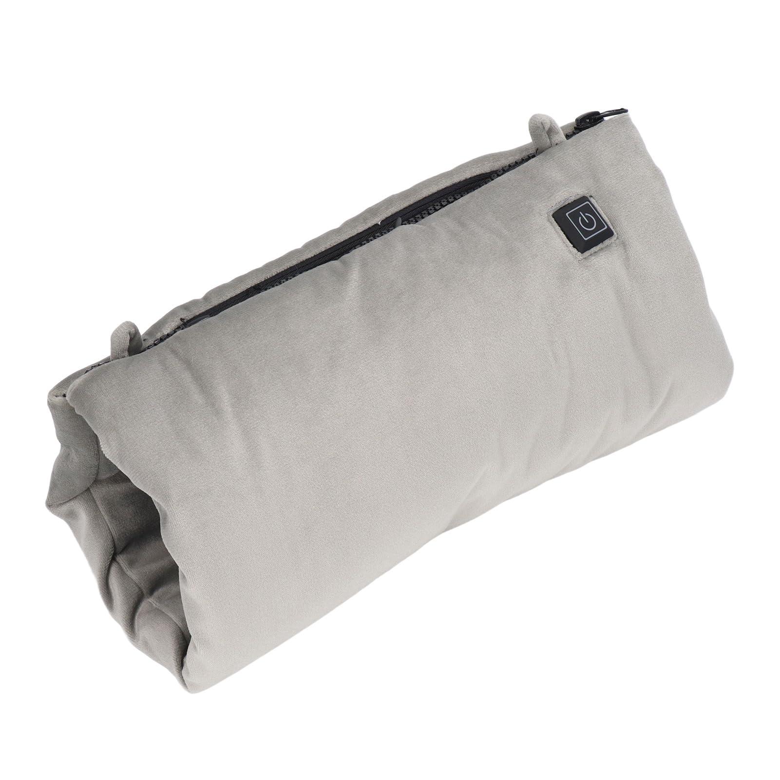 MINGZHE MINGZHE Electric Heating Pad Electric Hand Warmer Pouch Portable Foldable USB Rechargeable Crossbody Grey Electric Heated Hand Warmer Cushion Blanket