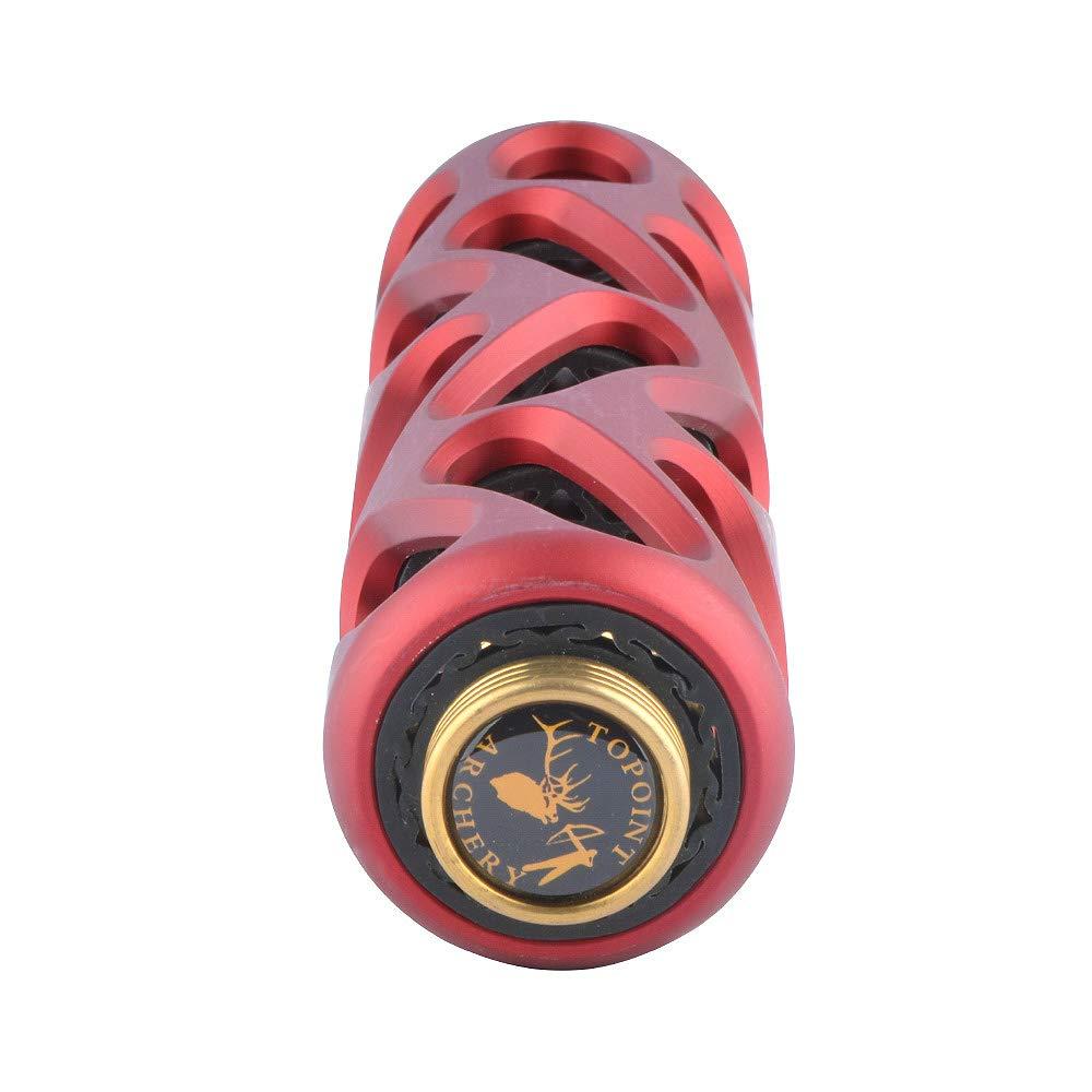 AMEYXGS AMEYXGS Archery Compound Bow Stabilizer 2/3/4/5/6 Inch Aluminum Stabilizer Bow Shock Absorber Vibration Dampening for Compound Bow Shooting Hunting (Red, 6 inch)