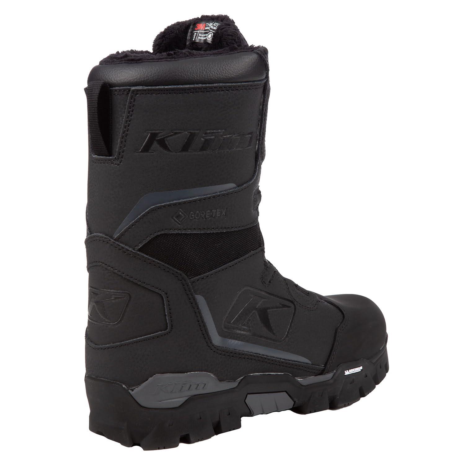 KLIM KLIM Women's Aurora GTX BOA Winter Snowmobile Boots Size 9 - Black - Asphalt