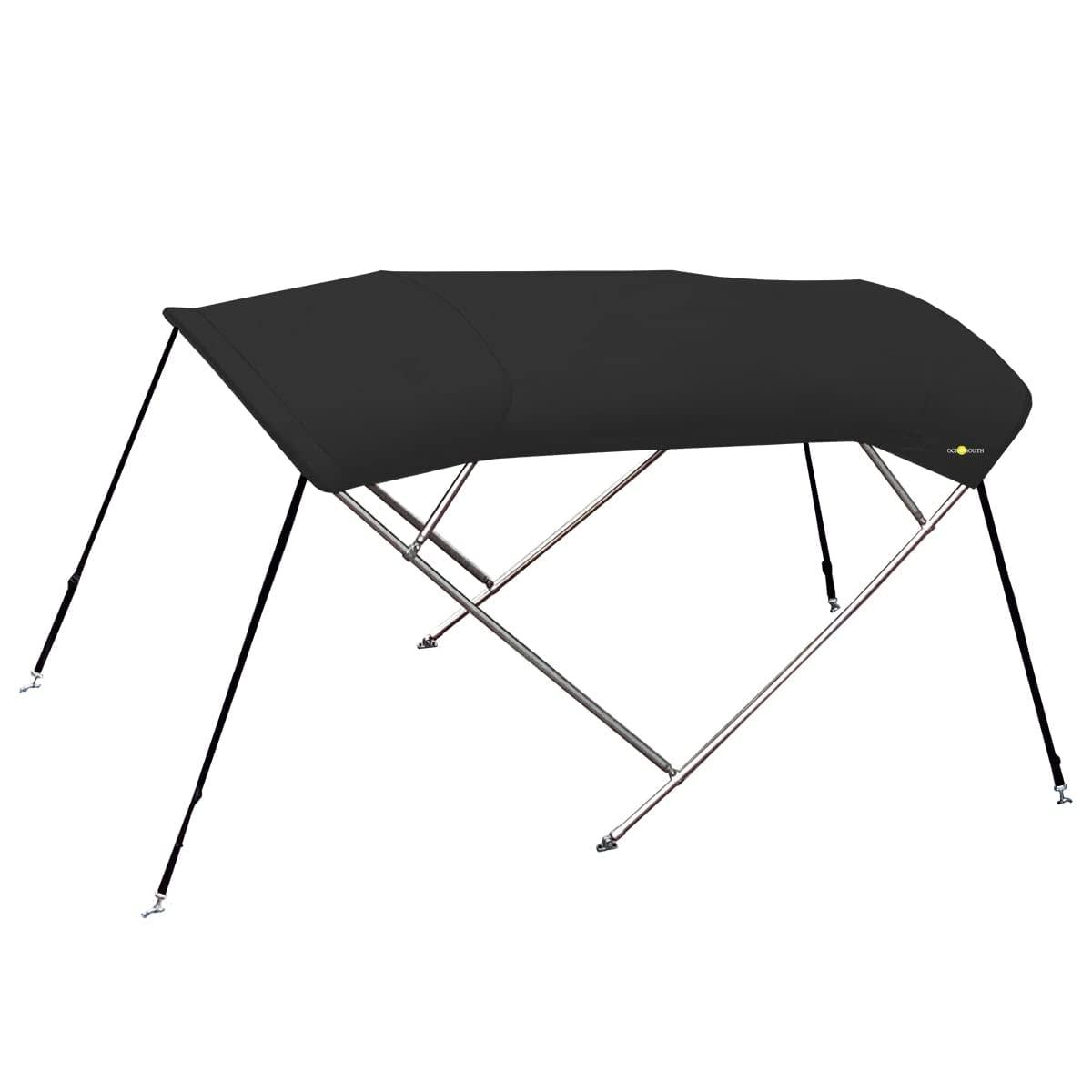 Oceansouth Oceansouth 4 Bow Bimini Top Stainless Steel Premium Range 8ft Length (79\" - 84\", Black)