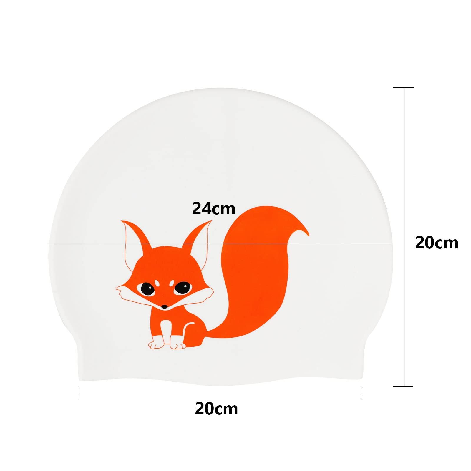 RONGXINUS Extra Large Swimming Cap Adult Waterproof Swimming Cap Women Men Elastic Silicone Swim Pool Hat Beach Surfing Long Hair Bathing Cap Ears Protection Swim Cap