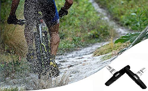 chooee Chooee Bike V-Brake Pads, Bicycle 70mm Brake Blocks Set, 2 Pairs Universal Brake Shoes, Black
