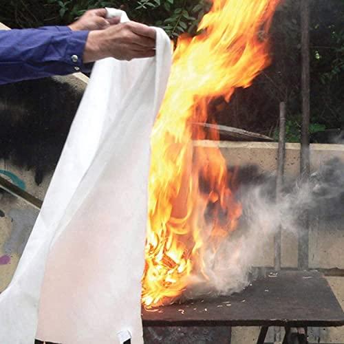 Tonyko Tonyko Fiberglass Fire Blanket for Emergency Surival, Flame Retardant Protection and Heat Insulation with Various Sizes (78.7×78.7 inches)
