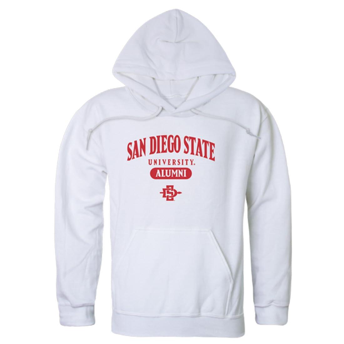 W Republic W Republic SDSU San Diego State University Aztecs Alumni Hoodie Sweatshirts - White, Large