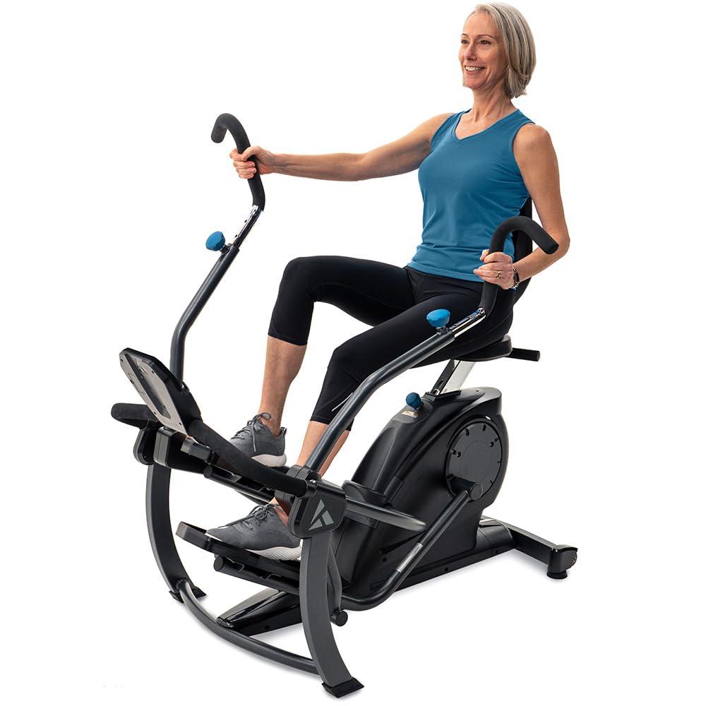 Teeter Teeter FreeStep Recumbent Cross Trainer Stepper, Zero-Impact Exercise Bike Alternative w/Patented Physical Therapy Stride, Up to 350lb, Free App w/Trainer Workouts