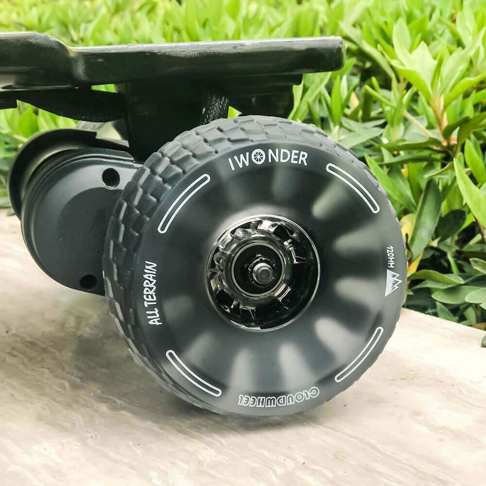 IWONDER IWONDER CloudWheel 120mm Discovery Electric Skateboard Wheels Patented Damping Foam Core All Terrain Off Road Translucent Urethane Longboard WheelsNot Applicable to Hub Motor