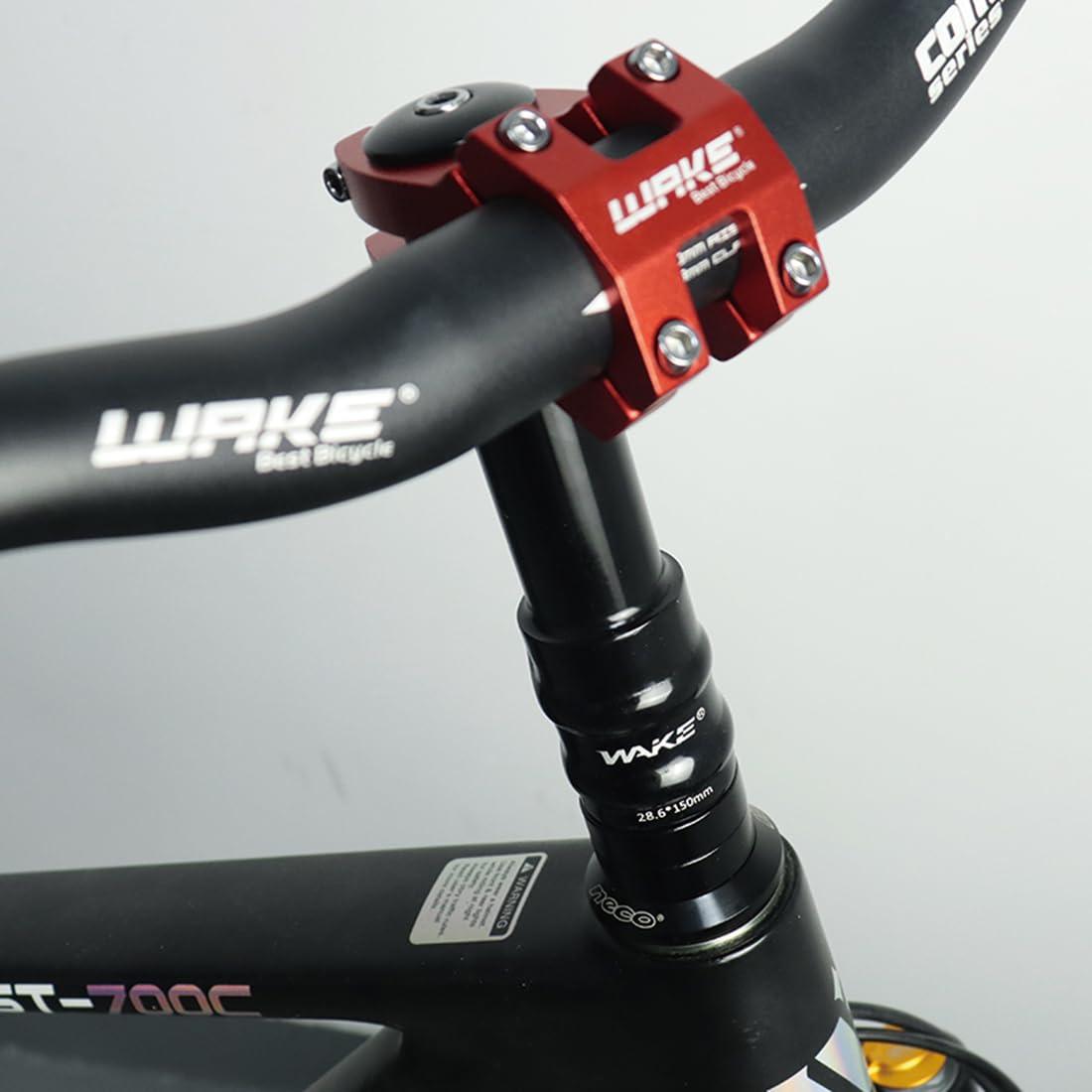 LITEONE Bike Handlebar Extender Bicycle Fork Stem Riser Mountain Bike Handle Bar Extension for Mountain Bike, Road Bike, Mtb, Bmx, 150mm Height (Aluminium Alloy, Adjustable, Black)