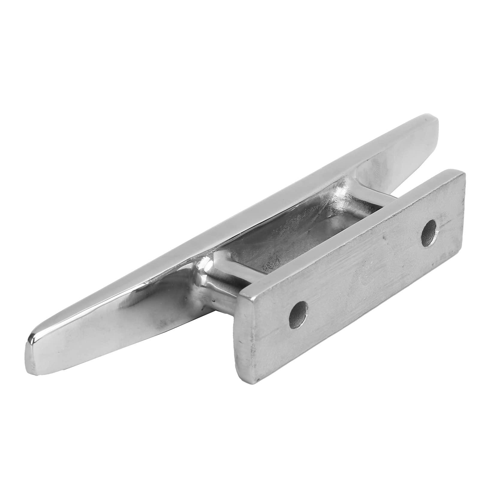 ChengyuWei ChengyuWei 6in Low Flat Dock Cleat 2 Hole Deck Rope Anchor Line Holder Tie Down, Made of 316 Stainless Steel, Highly to, Ideal for Marine Boats, Kayaks, and Docks,