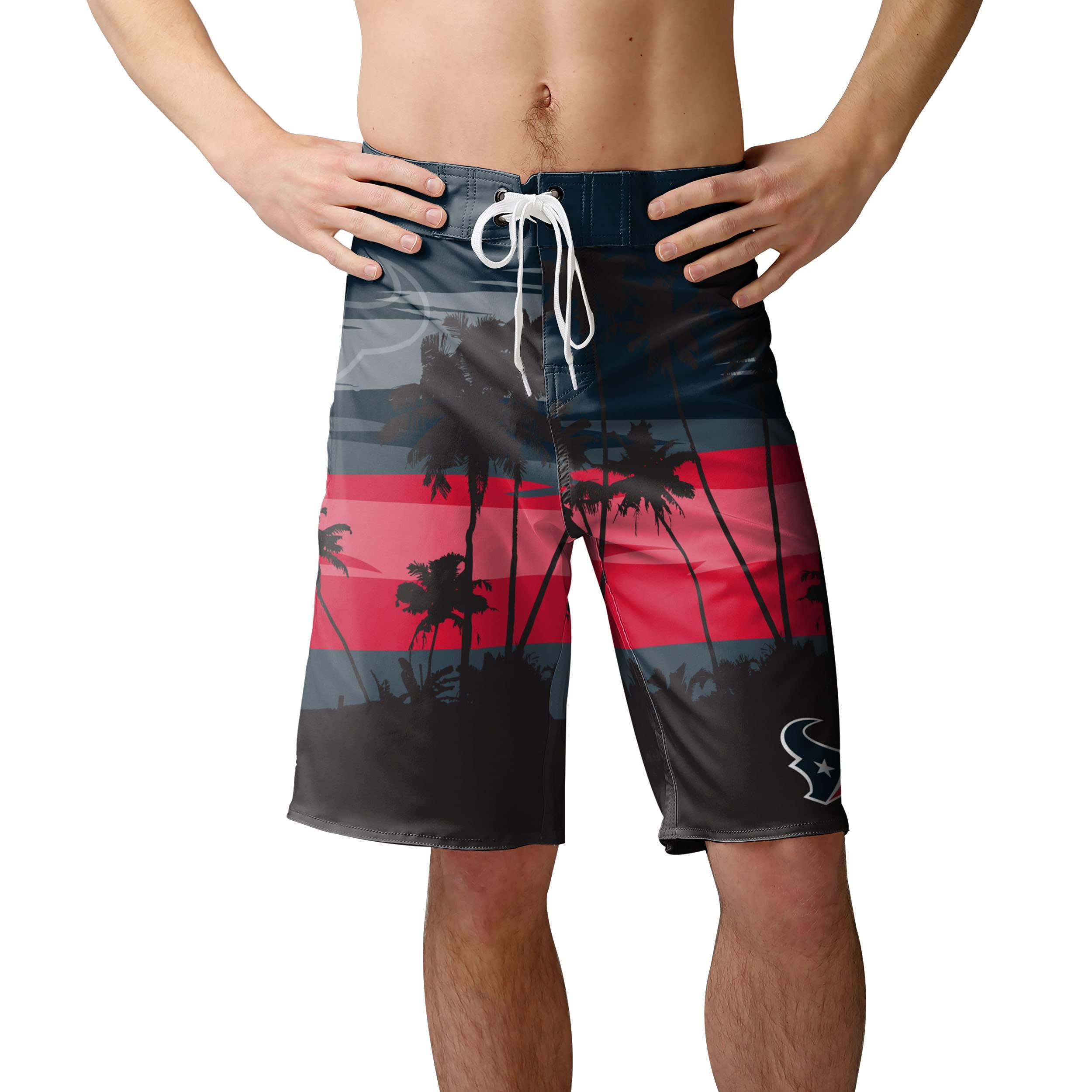 FOCO FOCO Houston Texans NFL Mens Sunset Boardshorts - XL