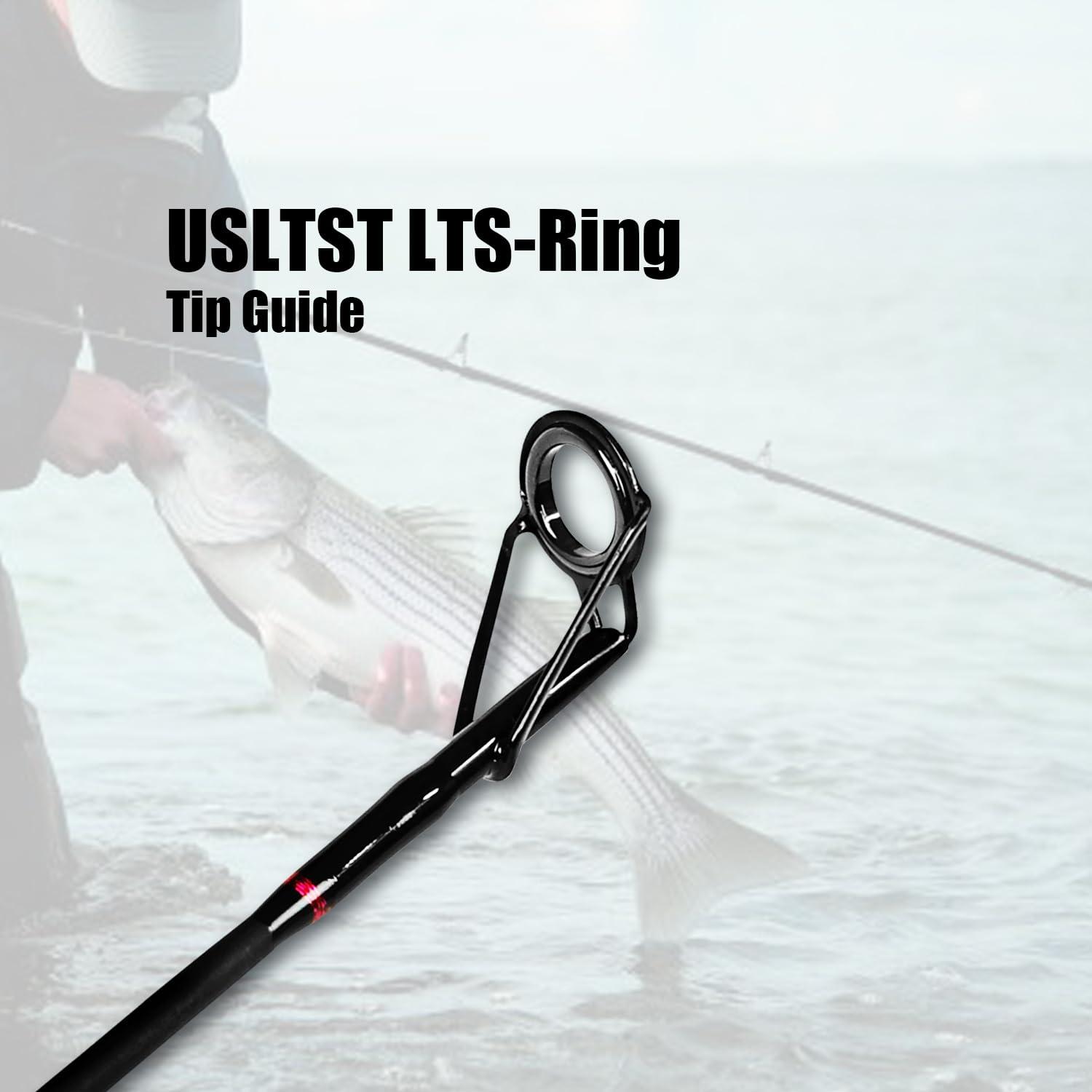 Fiblink Fiblink Surf Casting Fishing Rod 2-Piece Graphite Travel Baitcasting Fishing Rod (Length: 9\')