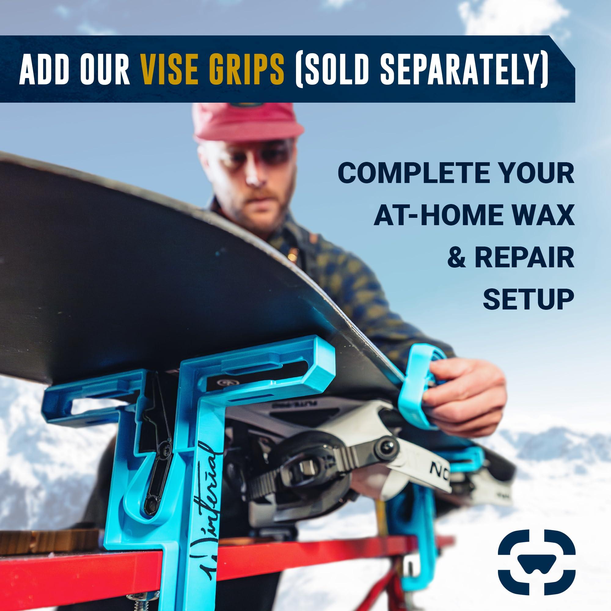 Winterial Winterial Snowboard and Ski Tuning Kit, with Iron, All-Temp Snowboard Wax, Angled Edge Tuner File, PTEX Rods and Wax Apron