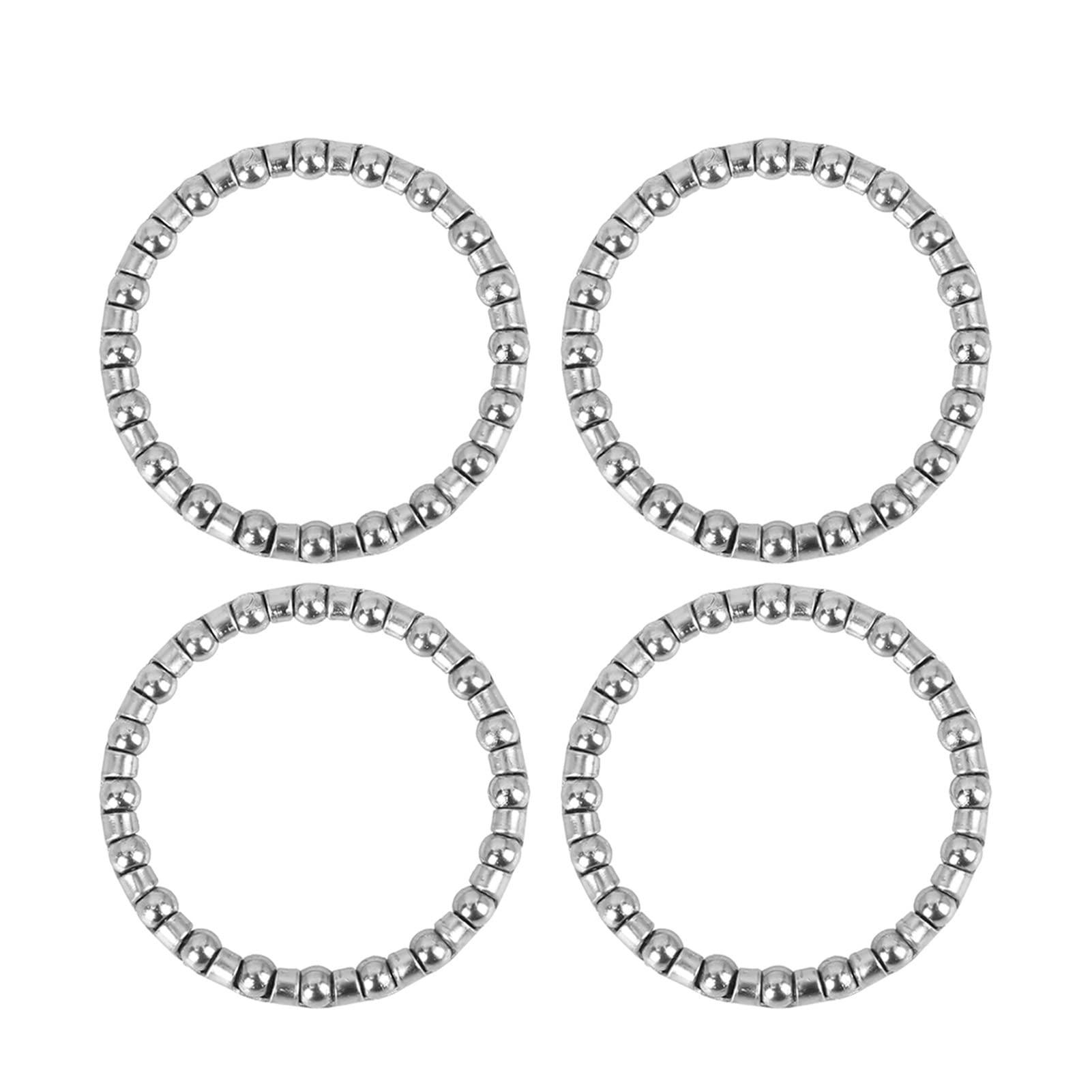 KOVNOVI KOVNOVI Bicycle Headset Steel 7 9 15 20 22 Balls Bike Axle Wheel Ball Frame Bearing Caged Retainer Replacement Accessories (Color : 4pcs 18.8mm)