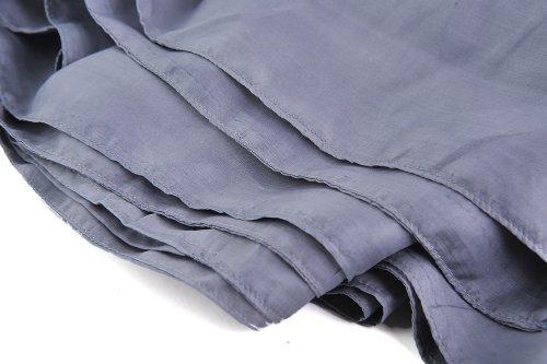 Marycrafts Marycrafts 100% Pure Mulberry Silk Single Sleeping Bag Liner Travel Sheet 83"x33" Silver