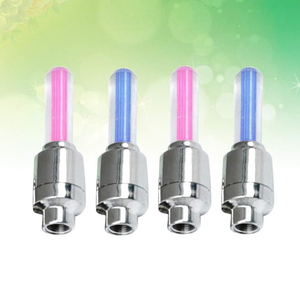 Wakauto Wakauto 4pcs Valve Cap LED tire Valve tire Lights for Cars LED Valve stem Cap car tire Lights Bike Tires LED tire Lights Bike Wheel Lights car LEDs Tires Accessories Shine Valve Light