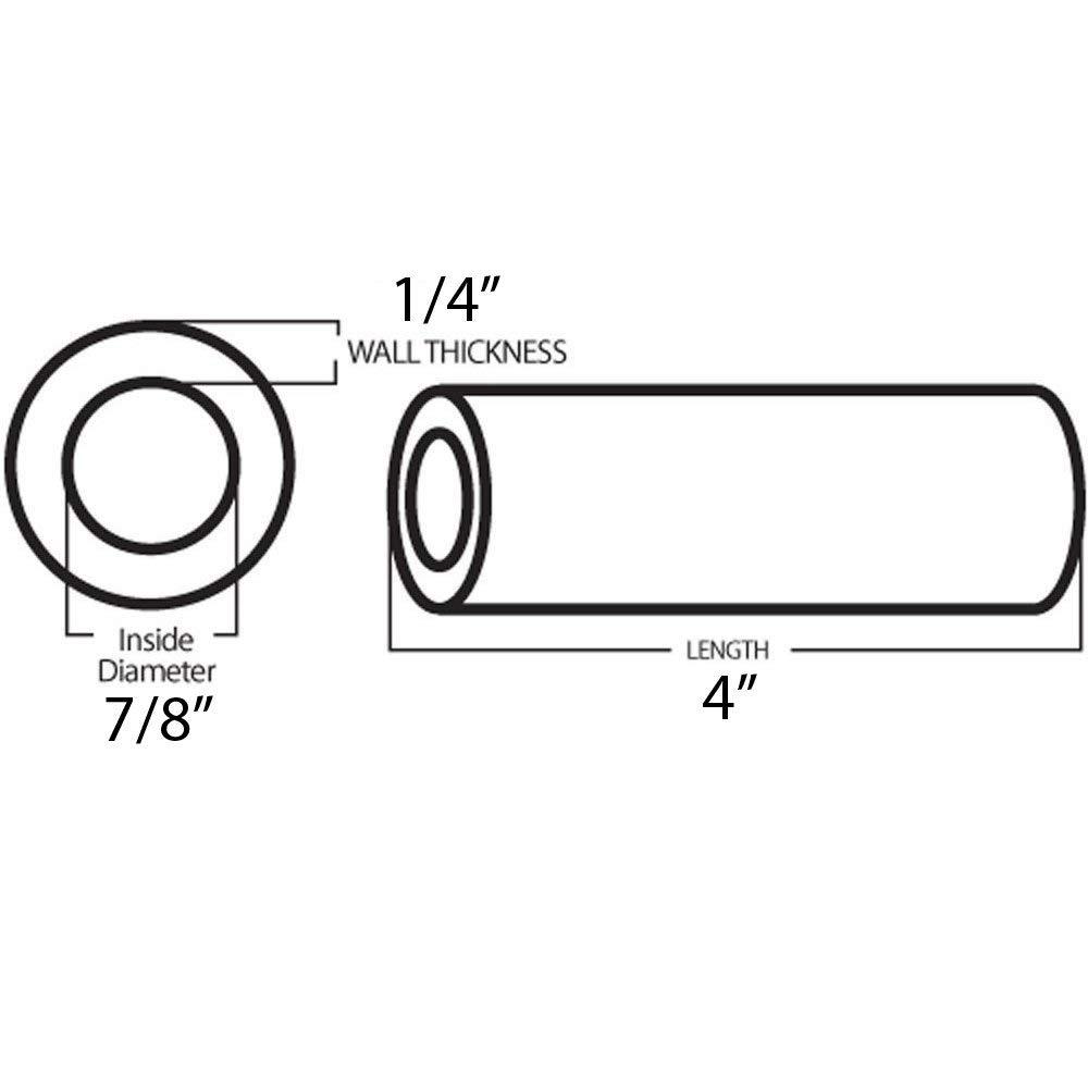TGM Skateboards TGM Skateboards Replacement Razor Scooter Wheels, ABEC 7 Bearings, Handle Bar Grips (Black/Black)