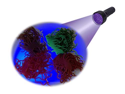 Riverruns Fly Tying & Flies Riverruns Squirmy Wormy 10 Best Selected Color Assortment Fly Tying Materials for San Juan Fly Flies Soft Lure Ultra Stretchy Fishing Worm Body Trout Floating Glowing